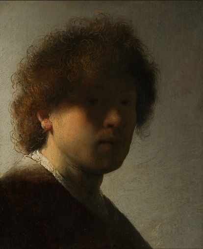 レンブラント1628-1629年 「自画像」23歳