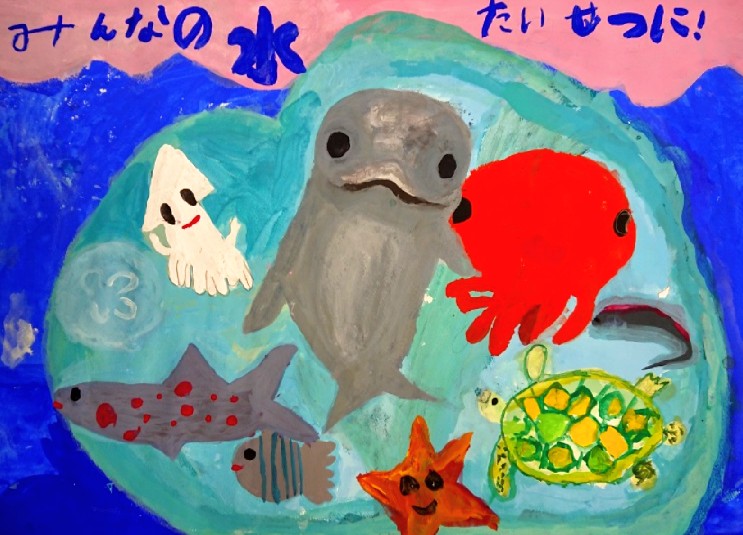 小学校1年生の絵画作品